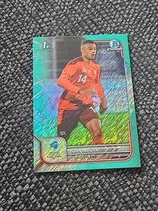 Dan Ndoye 2022 Topps Bowman Chrome U-21 Aqua Refractor /125 NRMT+ Rookie RC - Bild 1 von 2