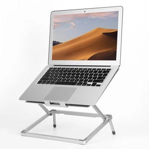 Laptop Stand for Desk Aluminum Laptop Holder with Adjustable Portable Foldabl... - Picture 1 of 8