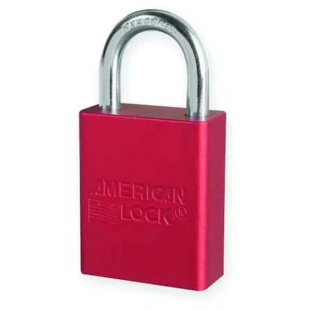 American Lock A1105kared Lockout Padlock, Keyed Alike, Aluminum, Red, 1 In - Image 1 of 1