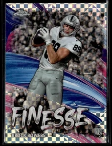 2024 TOPPS CHROME XFRACTOR BROCK BOWERS RC LAS VEGAS RAIDERS #F-8 - Picture 1 of 2