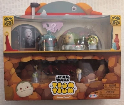 Тематический набор Disney Tsum Tsum Star Wars Jabba's Palace Deluxe, 5 фигурок плюс подставка - Изображение 1 из 4