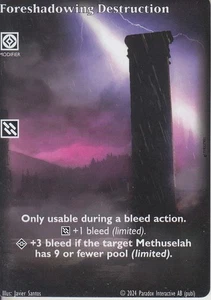 Foreshadowing Destruction VTES CCG Full Bleed Promo - Picture 1 of 1