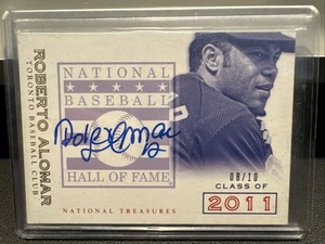 2014 Roberto Alomar Panini National Treasures Baseball Auto /10 - Picture 1 of 2