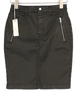 DIESEL De-Frank Damen Rock W27 schwarz Mini tailliert Reißverschluss Taschen Stickerei * - Bild 1 von 8