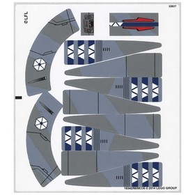 new LEGO Sticker Sheet for the Vulture Droid set 75041