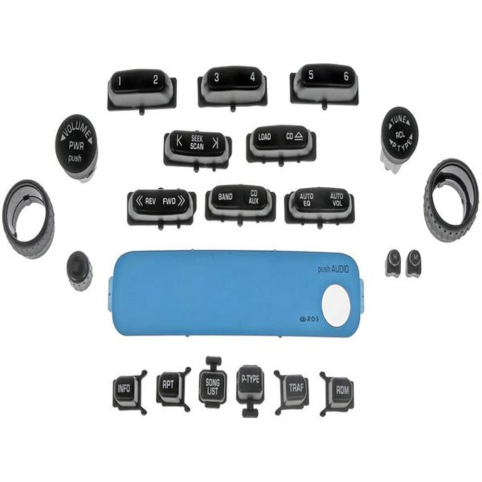 76824 Dorman Radio Control Knob for Chevy Yukon SaVana Suburban Express Van GMC - Image 1 of 1