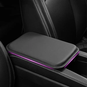 1pc Car center console pad cushion leather armrest box cushion cover accessory - Picture 1 of 9