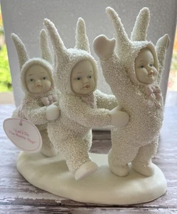 Figura Dept 56 Primavera Pascua Snowbunnies Let's Do The Bunny Hop - Imagen 1 de 7
