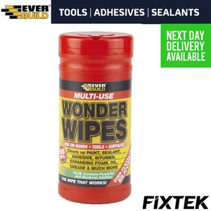 Everbuild Multi Purpose Wonder Wipes Hand Cleaners for Oil & Grease 100 tub Wipe - Picture 1 of 1