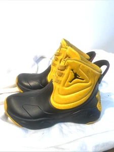 PS Jordan Drip 23 University Gold Black size 12C CHILD YOUTH 12 C Boots yellow - Picture 1 of 13