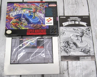Teenage Mutant Ninja Turtles IV: Turtles in Time TMNT SNES - Complete Authentic - Image 1 of 4