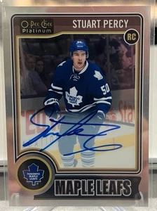 STUART PERCY 2014-15 OPC Platinum ROOKIE Autograph - Picture 1 of 1