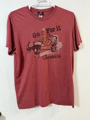 Junk Food  Men's "Go For It Coca Cola Coke Adds Life" T-Shirt Made in USA- XL - Image 1 of 4