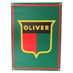 Oliver 1940's Shield Logo 22"x 30" Vinyl Banner CT-Oliver1 - Picture 1 of 2