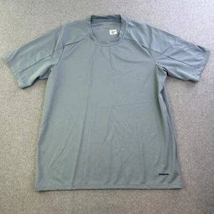 Patagonia Capilene Shirt Mens Medium Blue Short Sleeve Outdoor Casual Adult - Picture 1 of 13