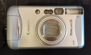CANON PRIMA SUPER 130 35mm 38-130mm ZOOM Film Camera, CLEAN, SIN PROBAR - Imagen 1 de 8