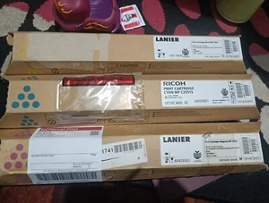 Lanier MP C2551 Genuine Toners X3 CYAN, Magenta & YELLOW - Picture 1 of 1