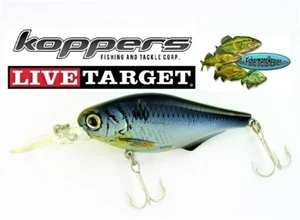 RARE Live Target (GZC89M600) Gizzard Shad Crankbait - Silver Pearl - Picture 1 of 1