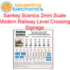 Sankey Scenics 2mm Scale Modern Railway Level Crossing Signage N Gauge MLC2