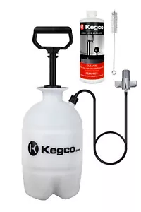 Kegco Deluxe Kegerator Cleaning Kit Pressurized Hand Pump Keg Beer Line Cleaner - Picture 1 of 5