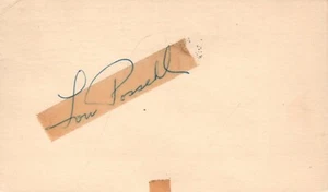 Postal gubernamental firmada por Lou Possehl de béisbol con certificado de autenticidad JSA - Imagen 1 de 3