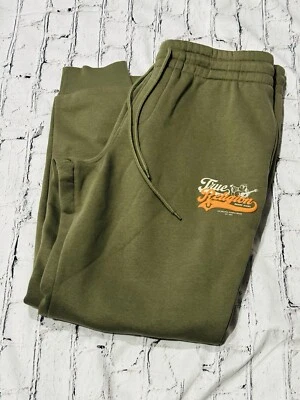$109 True Religion Buddha Men’s Green Joggers Sweat Pants Size Large Brand New - Image 1 of 3
