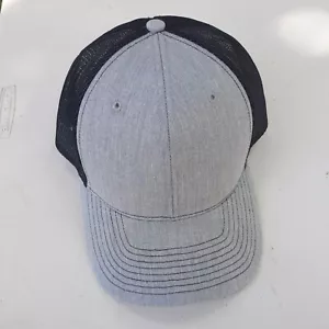 Richardson R-Flex Adjustable Trucker Precurved Visor Ballcap 112 Gray Black Hat - Picture 1 of 7