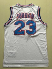 Space Jam Tune Squad #23 Michael Jordan Movie Basketball Jersey Sewn White S-3XL