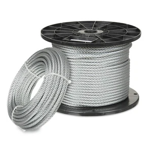 5mm PVC Drahtseil 5 bis 100m Stahlseil verzinkt Ummantelt Seil - Bild 1 von 1