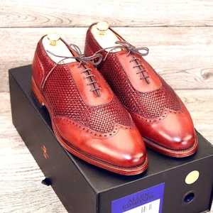 * Nuovo con scatola * $425 Allen Edmonds HAMPSTEAD 10 EEE Wide Peperoncino * nuovi alberi di cedro - Foto 1 di 13