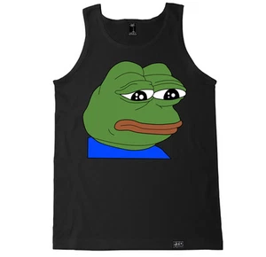 PEPE LA RANA MEME FIESTA HUMOR DIVERTIDO HIP HOP COMEDIA BAILE DIBUJOS ANIMADOS HOMBRE CAMISETA SIN MANGAS - Imagen 1 de 4