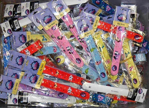 LITTLEST PET SHOP SLAP BAND BRACELET RANDOM MIXED LOT OF (25) ITEMS NEW Cover