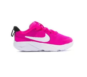 Nike Star Runner 4 NN Feroz Rosa/Blanco-Negro para Niños Pequeños DX7616 601 - Imagen 1 de 5