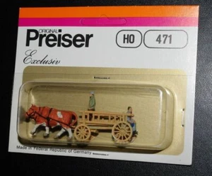 Preiser, Vintage, NiB, HO scale Farm & Trades Wagons, Items 471, 474, 493, 494 - Picture 1 of 8