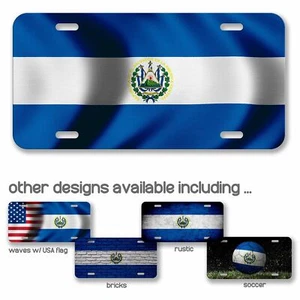 Matrícula de aluminio - Bandera de El Salvador (salvadoreña) - Muchas opciones - Imagen 1 de 10
