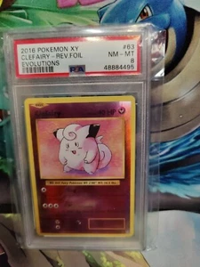Pokémon JCC Clefairy XY Evolutions 63/108 holo inverso raro - Imagen 1 de 3