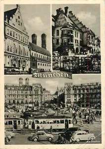 Munchen Ansichtskarte Neuhauser Strasse Hofbrauhaus Am Stachus Strassenbahn - Picture 1 of 2