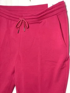 IZOD Jogger Classic Fleece Soft Pants Drawstring 2 Pocket Rubine Red Size XL NWT - Picture 1 of 11