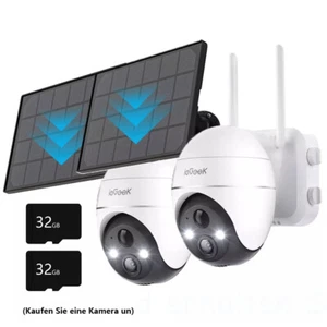 ieGeek 5MP Überwachungskamera Aussen Akku WLAN IP-Kamera PTZ 360° 2.4G WIFI PIR - Bild 1 von 13
