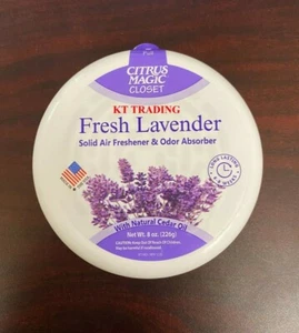 CITRUS MAGIC LAVENDER Burst Solid Air Freshener Odor Absorber ~ Last 8 Weeks 8oz - Picture 1 of 5