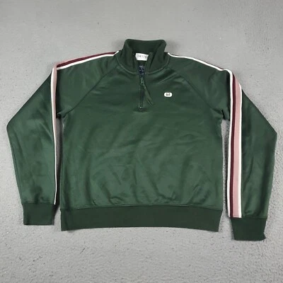 Chaqueta Abercrombie Fitch Mujer Talla Pequeña Verde 1/2 Cremallera Pullover Suéter de Pista Foto 1 de 4