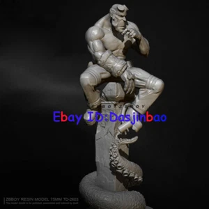 Hellboy unbemalt 1/24 Resin Figur Modellbausatz ungebaut GK sitzend TD-2603 GK - Bild 1 von 4