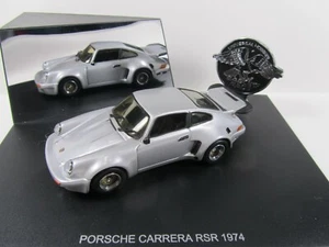 1:43 Universal Hobbies,PORSCHE 911 CARRERA RSR 1974 Road version,silver,rare!   - Picture 1 of 6