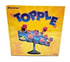 Vintage Topple Board Game 1999 by Pressman Toy Corp Complete Fun Family