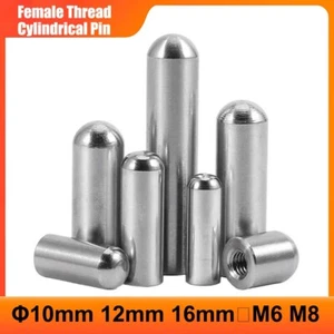 Pasadores de pasador pasador cilíndrico rosca hembra A2 304 acero inoxidable Φ10 mm 12 mm 16 mm丨M6 M8 - Imagen 1 de 8