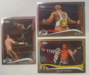 2014 Topps WWE Chrome NEW DAY 3 card lot - Big E - Xavier Woods - Kofi Kingston - Picture 1 of 5