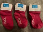 🆕Children's Place 3 Pairs Bootie Socks Baby RED Girls Grip Shoe Size 24-36M NWT
