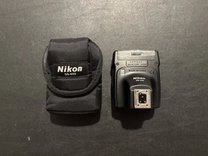 Nikon Speedlight SB-400 Shoe Mount Flash From JAPAN w/ Case Parts / Repair As Is - Picture 1 of 20