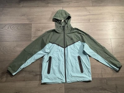 Nike Tech Chaqueta Tejida Cremallera Completa Azul Verde Para Hombre Talla Mediana Nueva HM7151-464 Foto 1 de 4