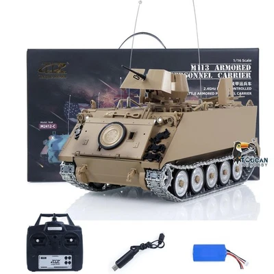 TD 1/16 Military RC Tank M113A1 360Rotation Infrared Metal Wheels Gearbox Smoke - Image 1 of 4